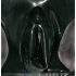 LATEX - naisten alushousut kondomilla (musta) - XL