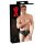 LATEX - miesten alushousut sisäisellä anustapinolla (musta) - XL