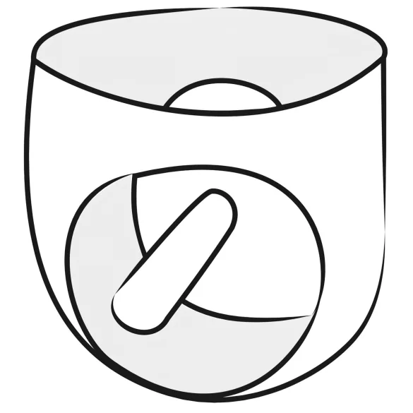 LATEX - miesten alushousut sisäisellä penisdildolla - lateksi musta - XL