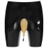 LATEX – Vuotosuoja-alushousut, laskuaukolla (musta)