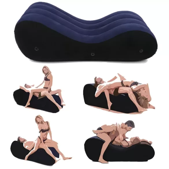 Magic Pillow - puhalettävä seksisohva - iso - sininen