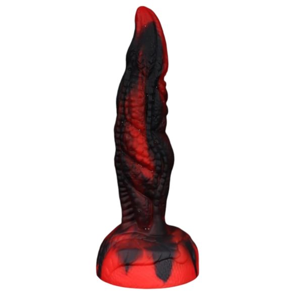 OgazR Helvetinaukko - uritettu dildo - 20 cm (punainen)