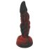 OgazR Helvetinaukko - uritettu dildo - 20 cm (punainen)