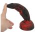 OgazR Helvetinaukko - uritettu dildo - 20 cm (punainen)