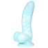 Merikäärme - uritettu dildo 17 cm (sinivalkoinen)