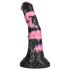 Paha Hevonen - silikoninen hevospatsastildo - 18cm (musta-pinkki)