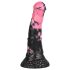 Paha Hevonen - silikoninen hevospatsastildo - 18cm (musta-pinkki)