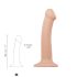 Strap-on-me M - kaksinkertainen realistinen dildo - keskikokoinen (nude)