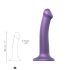 Strap-on-me Metallic Shine M - ihoystävällinen dildo (metallin violetti)