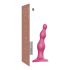 Strap-on-me Beats S - helmisetti, imukupilla varustettu dildo (pinkki)