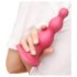 Strap-on-me helmet - pinkki helmiäinen, imukuppidildo (M)