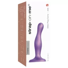   Strap-on-me Curvy S - aaltoileva, imukuppikiinnitteinen dildo (violetti)