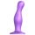 Strap-on-me Curvy L - aaltoileva, imukupilla varustettu dildo (violetti)