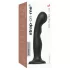 Strap-on-me - dildo - taipuisa, imukupilla - musta - P&G L