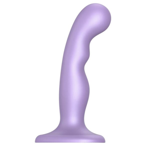 Strap-on-me P&G S - kaareva, imukuppi dildo (violetti)