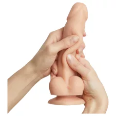   Strap-on-me S - kaksikerroksinen, imukuppidildo (ihonvärinen)