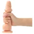 Strap-on-me S - kaksikerroksinen, imukuppidildo (ihonvärinen)