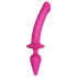 Strap-on-me Switch puolirealistinen XXL - 2-in-1 dildo (vaaleanpunainen)