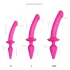 Strap-on-me Switch puolirealistinen XXL - 2-in-1 dildo (vaaleanpunainen)