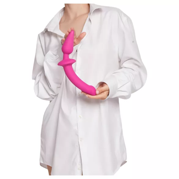 Strap-on-me Switch puolirealistinen XXL - 2-in-1 dildo (vaaleanpunainen)