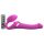 Strap-on-me - strap-on vibraattori ilmapulssi - pinkki - M