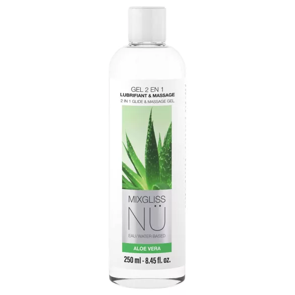 Mixgliss Nu Aloe Vera - nuru-hierontageeli ja liukuvoide (250 ml)