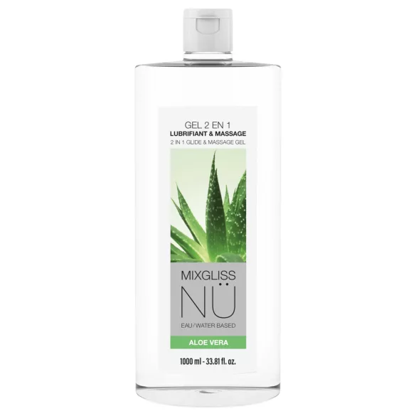 Mixgliss Nu Aloe Vera - Nuru-hierontageeli ja liukuvoide (1000 ml)