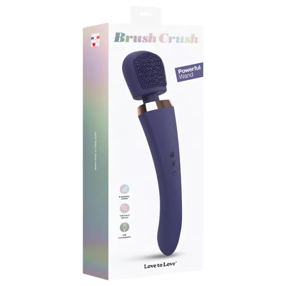 Love to Love Brush Crush - hierontasauva vibraattori (sininen)