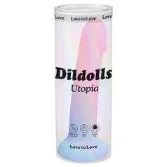 Dildolls Utopia - silikonidildo imukupilla - värikäs