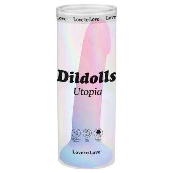 Dildolls Utopia - silikonidildo imukupilla - värikäs