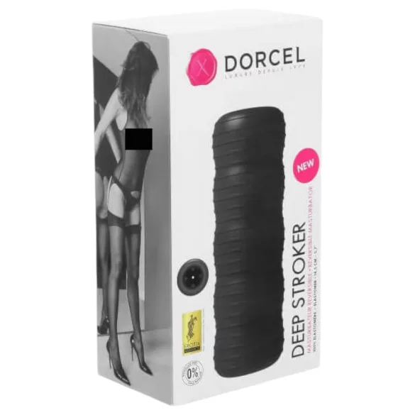Dorcel Deep Stroker - miesten masturboija (musta)
