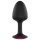 Dorcel Geisha Plug Ruby M - Pinkki kivetty anaalitappi (musta)