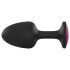 Dorcel Geisha Plug Ruby M - Pinkki kivetty anaalitappi (musta)