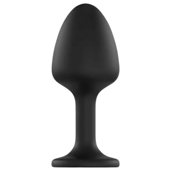 Dorcel Geisha Plug Diamond XL - musta anustappi valkoisella kivellä