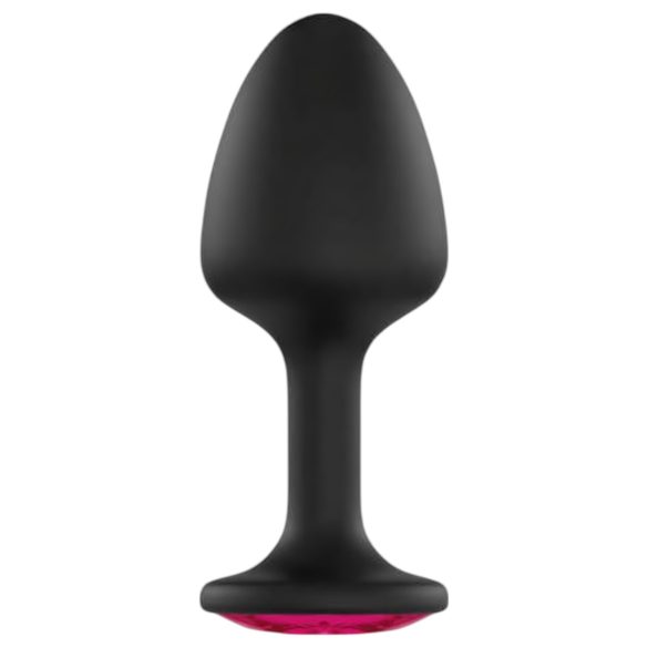 Dorcel Geisha Plug Ruby XL - pinkkikivinen anaalitappi (musta)