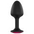 Dorcel Geisha Plug Ruby XL - pinkkikivinen anaalitappi (musta)