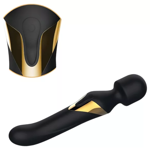 Dorcel - 2in1 vibraattori ja hieroja - kaksitoiminen - musta
