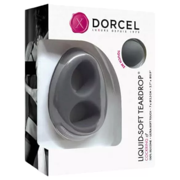 Dorcel - penisrenkaat - joustava tippa - harmaa