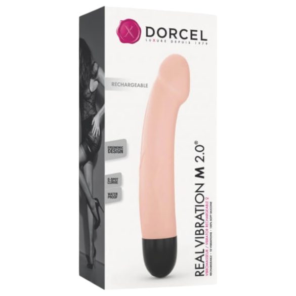 Dorcel Real Vibration M 2.0 - ladattava vibraattori (natural)