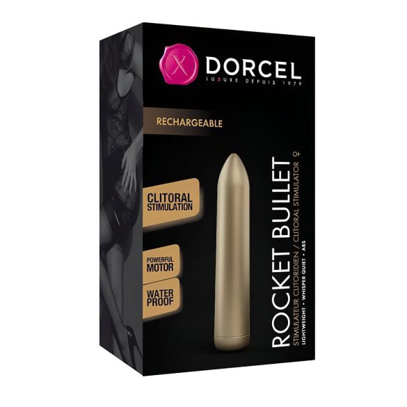 Dorcel - luotivibraattori - ladattava - kullanvärinen