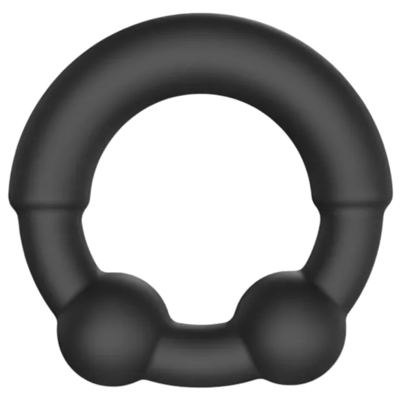Dorcel - penisrengas metallisella vahvikkeella - musta