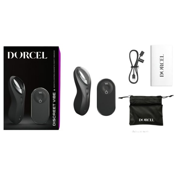 Dorcel Discreet Vibe + - ladattava, langaton klitorisvibraattori (musta)