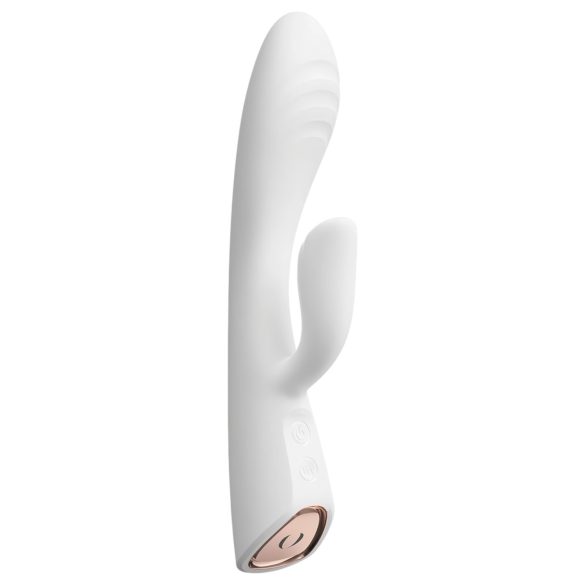 Dorcel Flexi Rabbit - lämmin klitorisvibraattori (valkoinen)