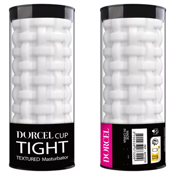 Dorcel Cup Tight - helmikanavainen masturbaattori miehille (valkoinen)