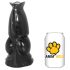 AnimHole Wolf - susi penis dildon - 21 cm (musta)