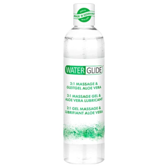 Waterglide 2in1 - Aloe-hierontageeli & liukuvoide (300 ml)