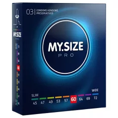 My.Size PRO - kondomi erikoiskoolla - 60 mm (3 kpl)