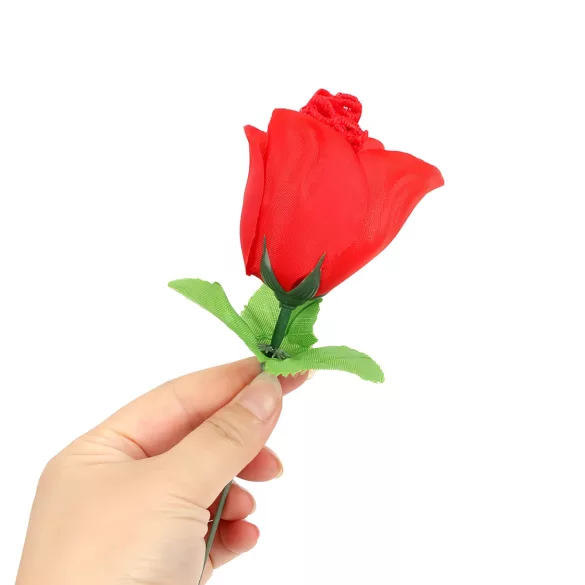 Panty Rose - ruusukukkainen stringtanga - punainen S-L