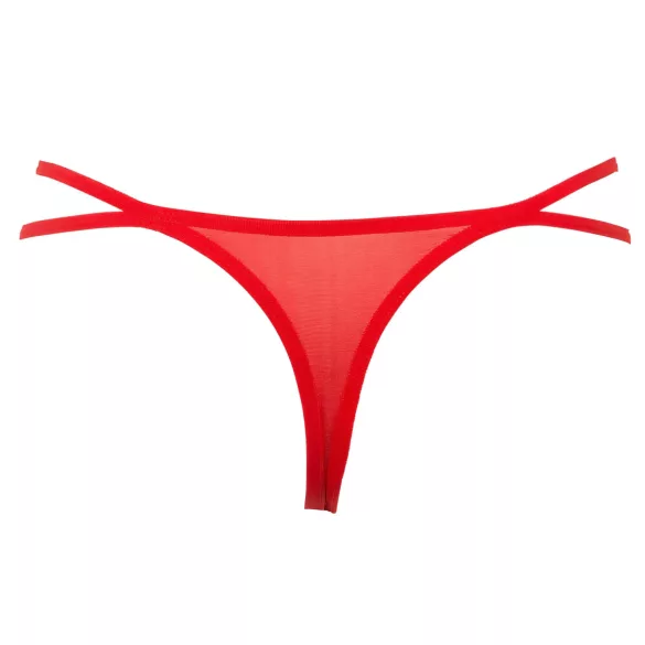 Panty Rose - ruusukukkainen stringtanga - punainen S-L
