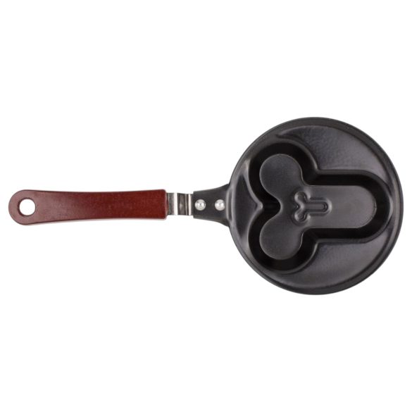 Penis - paistinpannu kananmunalle - peniksen muotoinen - metalli